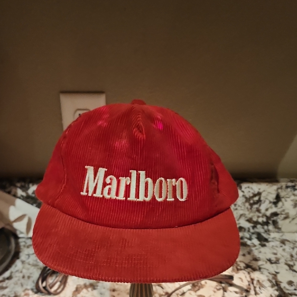 Marlboro Red Corduroy Hat